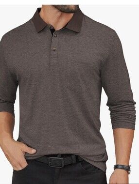 B2: Hardaddy Men's Casual Polo Shirt with Pocket